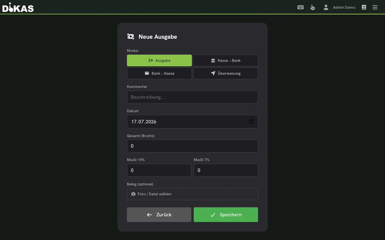Registrar gastos en el POS