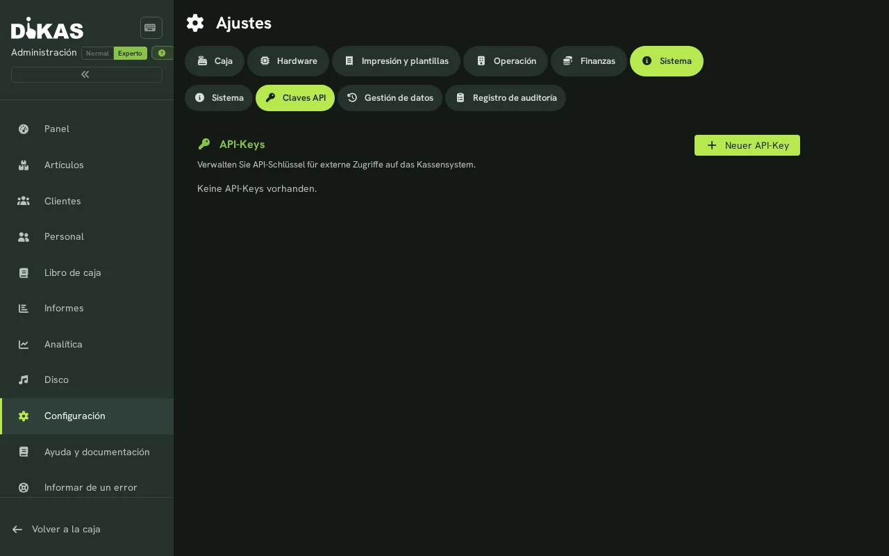 Gestionar API-Keys