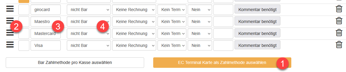 dikas backend allgemein zahlungsoptionen zvt kartenprovider eintragen