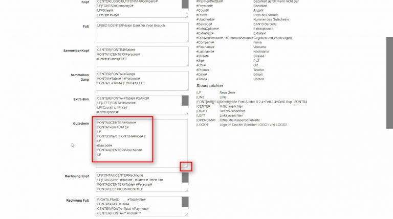 Gutschein-Druckvorlage anpassen